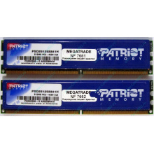 Память 1Gb (2x512Mb) DDR2 Patriot PSD251253381H pc4200 533MHz (Рязань)